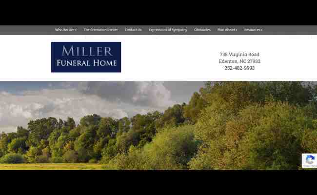 Miller Funeral Home Edenton NC 2023 Best Info